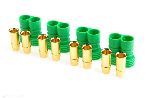 Revtec - Connector - CC 6.5 - Gold Plated - Male - 4 pcs