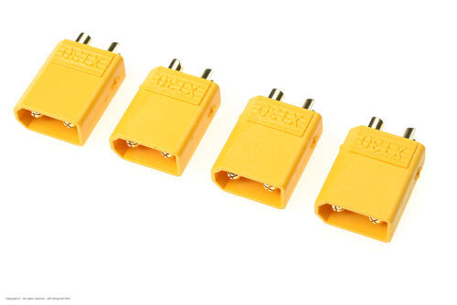 Revtec - Connector - XT-30 - Gold Plated - Female - 4 pcs