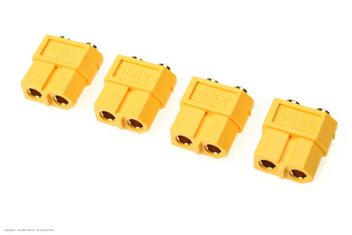 Revtec - Connector - XT-60PB - Gold Plated - Male - 4 pcs