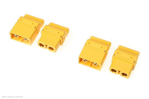 Revtec - Connector - XT-60PT - Gold Plated - Male + Female - 2 pairs
