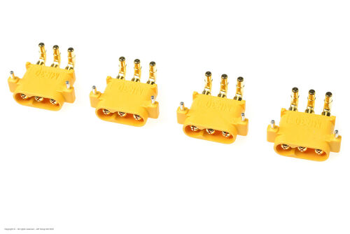 Revtec - Connector - MR-30PW 3-Pole - Gold Plated - Female - 4 pcs