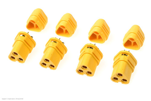 Revtec - Connector - MT-30 3-Pole - Gold Plated - Male - 4 pcs