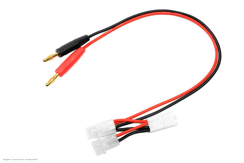 Revtec - Charge Lead - Universal 3in1 - Tamiya Plug, Tamiya Socket, AMP - 16 AWG Silicone Wire - 1 pc