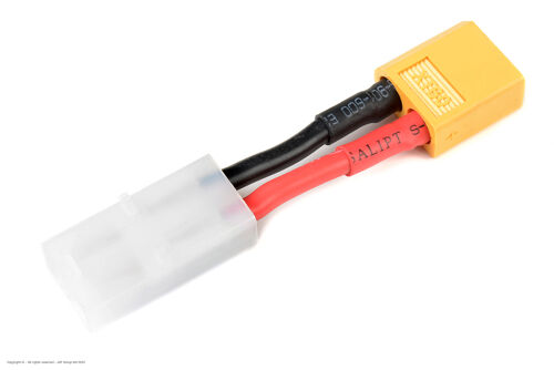 Revtec - Power Adapter Lead - Tamiya Plug <=> XT-60 Plug - 14AWG Silicone Wire - 1 pc
