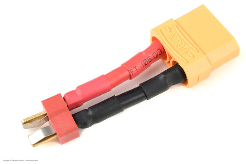 Revtec - Power Adapter Lead - Deans Socket <=> XT-90 Socket - 12AWG Silicone Wire - 1 pc