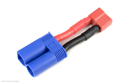 Revtec - Power Adapter Lead - Deans Plug <=> EC-5 Plug - 12AWG Silicone Wire - 1 pc