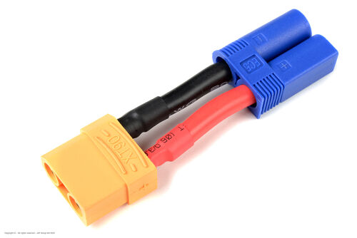 Revtec - Power Adapter Lead - EC-5 Plug <=> XT-90 Socket - 10AWG Silicone Wire - 1 pc