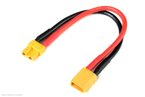Revtec - Power Extension Lead - XT-30 - 14AWG Silicone Wire - 12cm - 1 pc