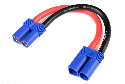 Revtec - Power Extension Lead - EC-5 - 10AWG Silicone Wire - 12cm - 1 pc
