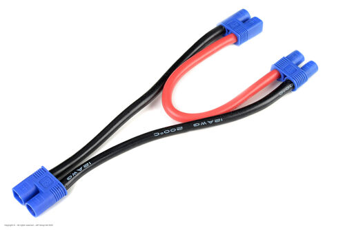 Revtec - Power Y-Lead - Serial - EC-3 - 12AWG Silicone Wire - 12cm - 1 pc