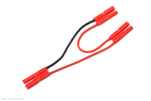 Revtec - Power Y-Lead - Serial - 2mm Gold Connector - 20AWG Silicone Wire - 12cm - 1 pc