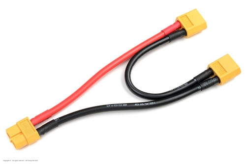 Revtec - Power Y-Lead - Serial - XT-60 - 12AWG Silicone Wire - 12cm - 1 pc