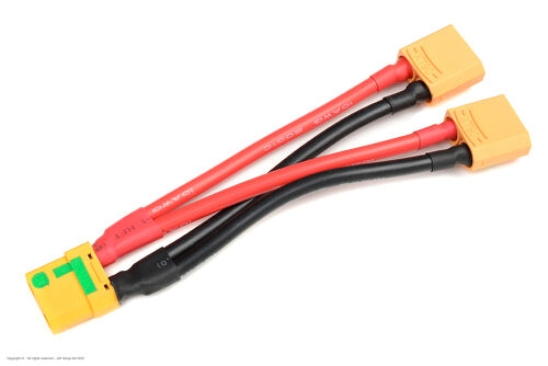 Revtec - Power Y-Lead - Parallel - XT-90 AS Anti-Spark - 10AWG Silicone Wire - 12cm - 1 pc