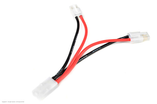 Revtec - Power Y-Lead - Parallel - Tamiya - 16AWG Silicone Wire - 12cm - 1 pc