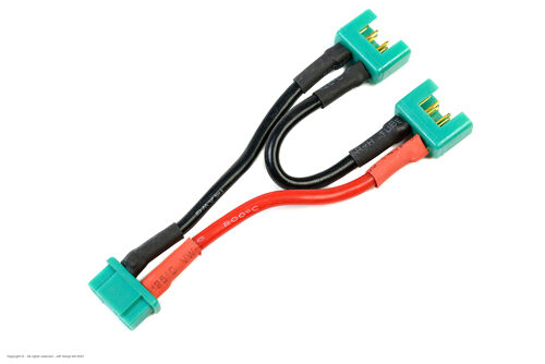 Revtec - Power Y-Lead - Serial - MPX - 14AWG Silicone Wire - 12cm - 1 pc