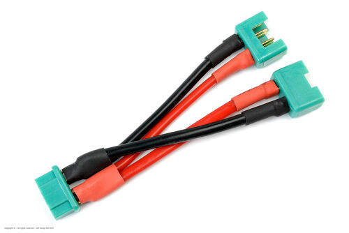 Revtec - Power Y-Lead - Parallel - MPX - 14AWG Silicone Wire - 12cm - 1 pc
