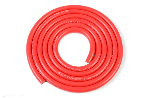 Revtec - Silicone Wire - Powerflex PRO+ - Red - 12AWG - 1731/0.05 Strands - OD 4.5mm - 1m