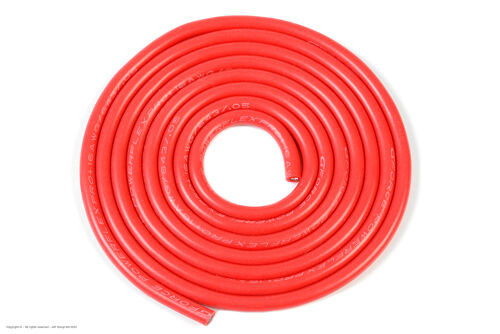 Revtec - Silicone Wire - Powerflex PRO+ - Red - 16AWG - 643/0.05 Strands - OD 3.0mm - 1m