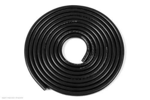 Revtec - Silicone Wire - Powerflex PRO+ - Black - 18AWG - 380/0.05 Strands - OD 2.3mm - 1m