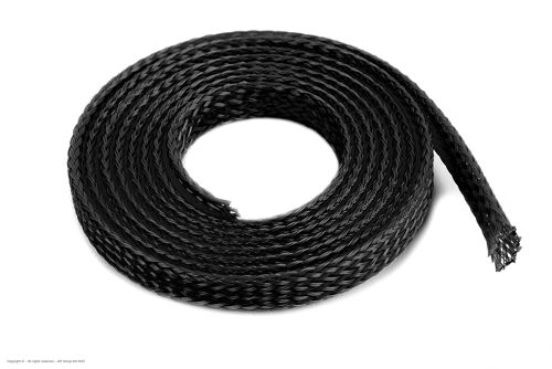 Revtec - Wire Protection Sleeve - Braided - 6mm - Black - 1m