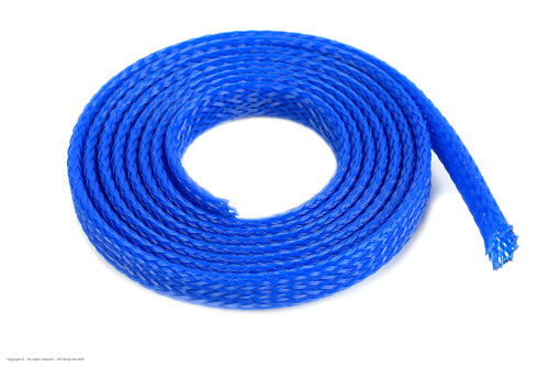 Revtec - Wire Protection Sleeve - Braided - 6mm - Blue - 1m