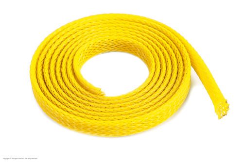 Revtec - Wire Protection Sleeve - Braided - 6mm - Yellow - 1m