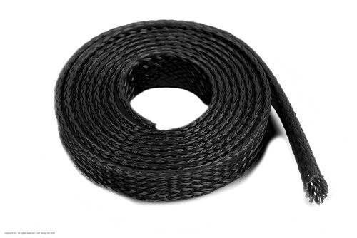 Revtec - Wire Protection Sleeve - Braided - 8mm - Black - 1m