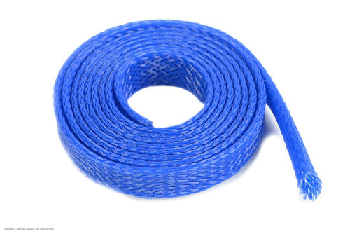 Revtec - Wire Protection Sleeve - Braided - 8mm - Blue - 1m