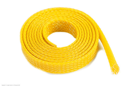 Revtec - Wire Protection Sleeve - Braided - 8mm - Yellow - 1m