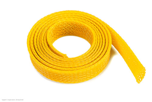 Revtec - Wire Protection Sleeve - Braided - 10mm - Yellow - 1m
