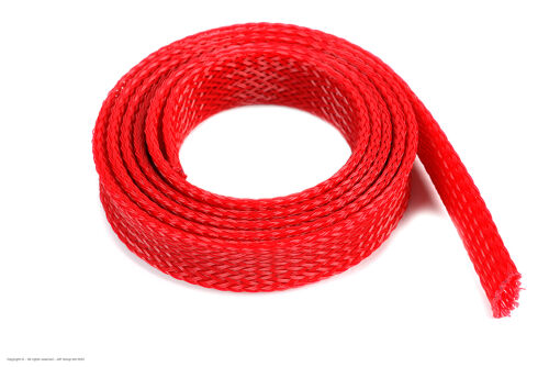 Revtec - Wire Protection Sleeve - Braided - 14mm - Red - 1m