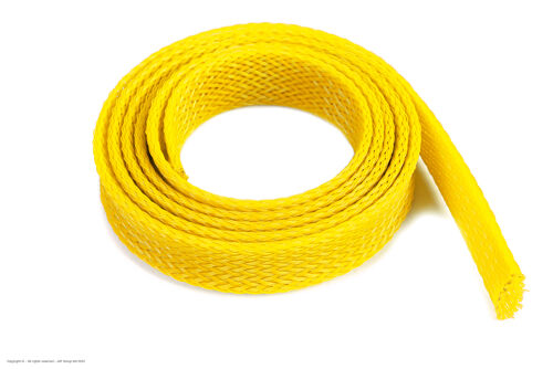 Revtec - Wire Protection Sleeve - Braided - 14mm - Yellow - 1m