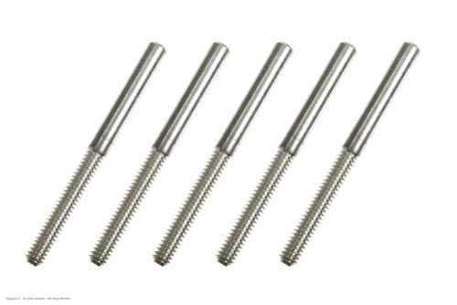 Revtec - Threaded Coupler - M2 - Outer - Wire Dia. 0.8mm - 5 pcs