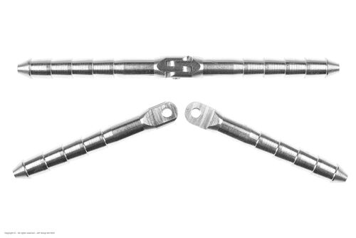 Revtec - Aluminium Pin Hinge - Dia. 4.5x70mm - Wire Fixing - 2 pcs