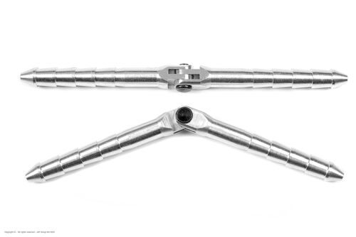 Revtec - Aluminium Pin Hinge - Dia. 6x98mm - Fixed - 2 pcs