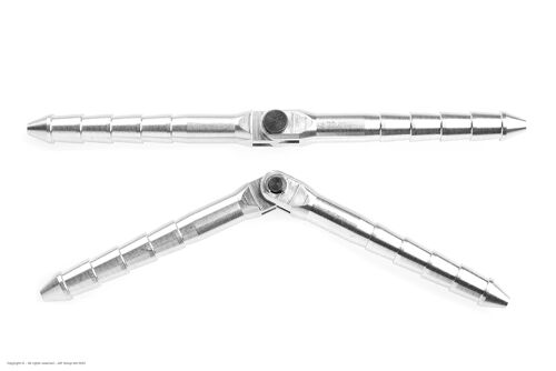 Revtec - Aluminium Pin Hinge - Dia. 6x98mm - Demountable - 2 pcs