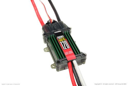 Castle Creations - Phoenix Edge 120 HV - High Performance Air-Heli High Voltage Brushless Controller - Datalogging - Telemetry Capable - Aux. Wire - 6-12S - 120A - Opto