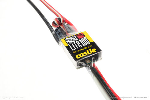 Castle Creations - Phoenix Edge Lite 100 - High Performance Air-Heli Brushless Controller - Lite version - Datalogging - Telemetry Capable - Aux. Wire - 2-8S - 100A - 5A SBec
