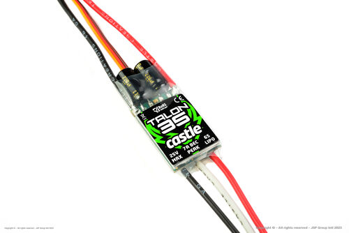 Castle Creations - Talon 35 - High Performance Air-Heli Brushless Controller - Telemetry Capable - 2-6S - 35A - High Power SBec