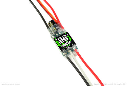 Castle Creations - Talon 25 - High Performance Air-Heli Brushless Controller - Telemetry Capable - 2-6S - 25A - High Power SBec