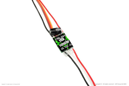 Castle Creations - Talon 15 - High Performance Air-Heli Brushless Controller - Telemetry Capable - 2-6S - 15A - High Power SBec
