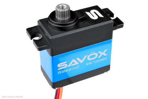 Savox - Servo - SW-1250MG - Digital High Voltage - Coreless Motor - Waterproof - Metal Gear