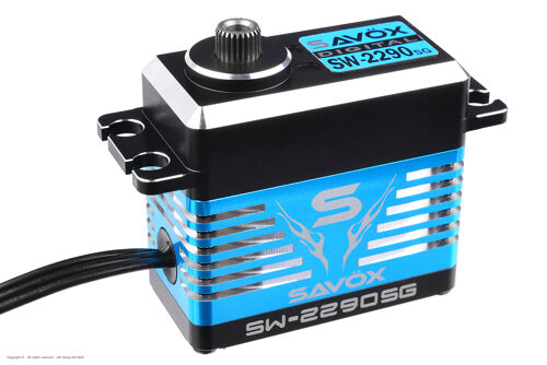 Savox - Servo - SW-2290SG - Digital - High Voltage - Brushless Motor - Waterproof - Steel Gear