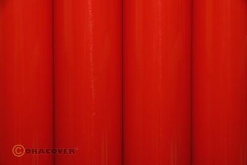 Oracover - Bright Red ( Length : Roll 2m , Width : 60cm )