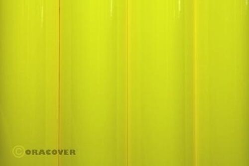 Oracover - Orastick - Fluorescent Yellow ( Length : Roll 2m , Width : 60cm )