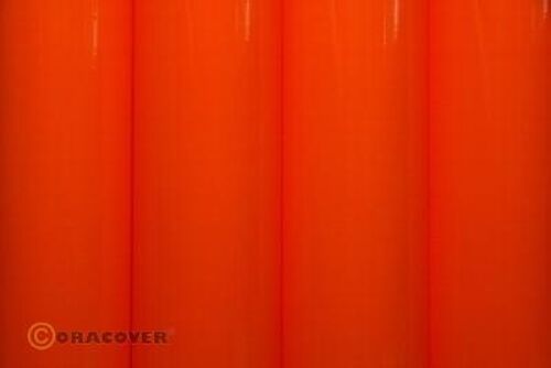 Oracover - Orastick - Fluorescent Red/Orange ( Length : Roll 10m , Width : 60cm )