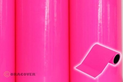 Oracover - Oratrim - Fluorescent Neon-Pink ( Length : Roll 2m , Width : 9,5cm )
