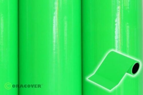 Oracover - Oratrim - Fluorescent Green ( Length : Roll 2m , Width : 9,5cm )