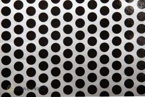 Oracover - Fun 1 (16mm Dots) Silver + Black ( Length : Roll 2m , Width : 60cm )