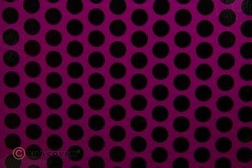 Oracover - Orastick - Fun 1 (16mm Dots) Fluorescent Violet + Black ( Length : Roll 2m , Width : 60cm )